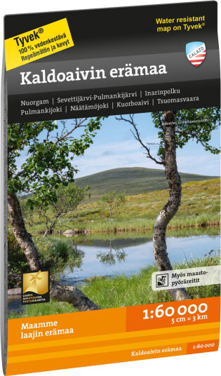 Calazo förlag Kaldoaivin erämaa 1:60 000 NoColour OneSize