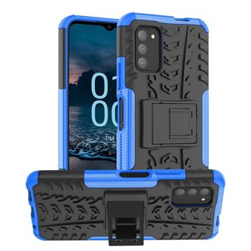 Anti-Slip Nokia G100 Hybrid-deksel med Stativ Blå / Svart
