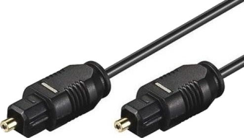 Techly 1M Toslink/Toslink Toslink Hankjønn Toslink Hankjønn 1 M Sort
