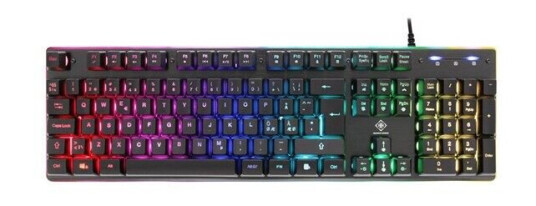 Deltaco GAMING DK220 Nordisk Gaming Tastatur med RGB Belysning - Svart Deltaco GAMING DK220 Nordisk Gaming Tastatur med RGB Belysning - Svart