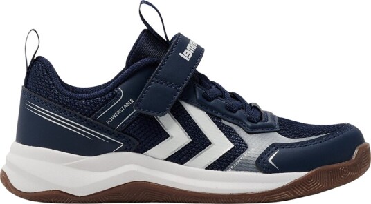 Hummel Innesko Power Stack VC Jr Black Iris Hummel 32 Innesko Hvit Marineblå