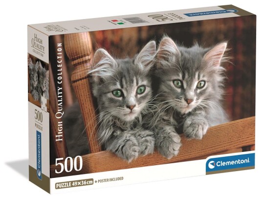 Clementoni Puslespill 500 Brikker Kittens