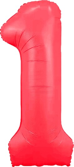 Ballongkungen Tallballong Neonrød Tall 1 CH401NRR