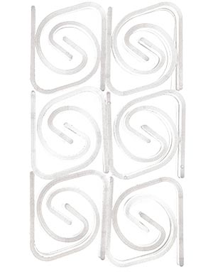 Unique 24 stk Gjennomsiktige Bordklips 5008
