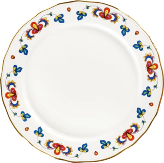 Porsgrunds Porselænsfabrik Bondemønster Gourmet Tallerken 30cm