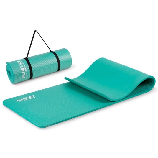 Tykk treningsmatte 183 x 60 cm Neo Sport   192301 turkis