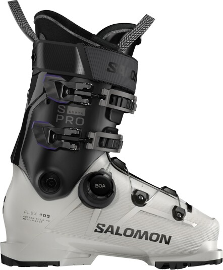 Salomon Skisko Dame S/Pro Supra Boa 105 Gripwalk Gray Aurora/Black/Black Gray Aurora/Black/Black 24/24.5 (EU 38-39)