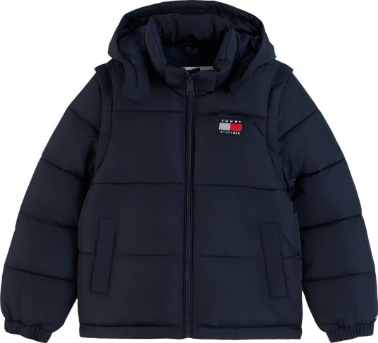 Tommy Hilfiger Branded Puffer Jacket DARK BLUE 164