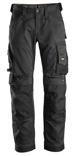 Snickers Workwear 6351 AllroundWork Arbeidsbukse Svart, Klær