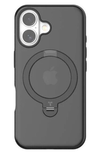 Torras Ostand Spin Case for iPhone 16 Black