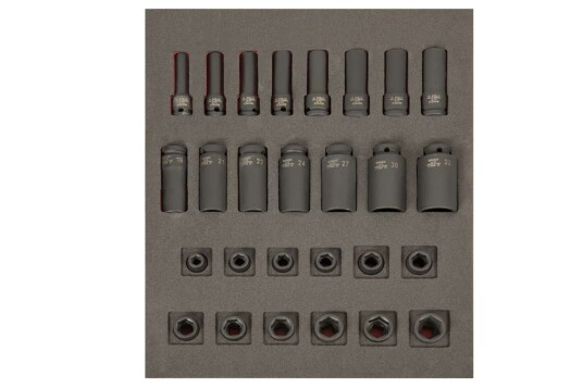 Bahco Power Socket 1/2 Deep 27Pcs 2/3 FF1F2203