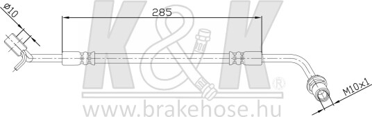 K&K FT2339 Bremseslange K&K FT2339 Bremseslange
