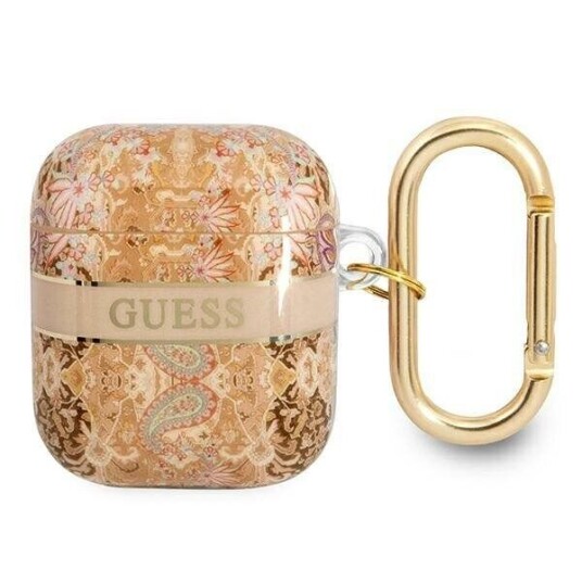 Guess Paisley Strap Collection Beskyttelsesveske For Airpods Gold