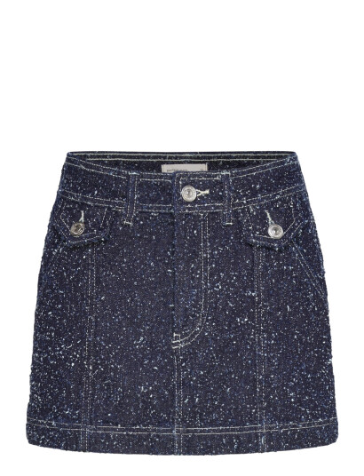 Gina Tricot Boucle Denim Skirt Blue 38