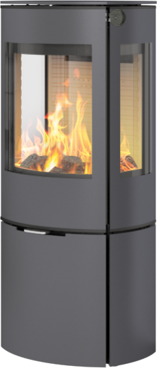 Rais Caro 110 platina vedovn med sideglass og ståldør Rais Caro 110 platina vedovn med sideglass og ståldør