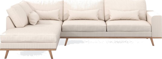 Copenhagen 4 seters Venstrevendt L formet Sjeselongsofa i Manchester Beige