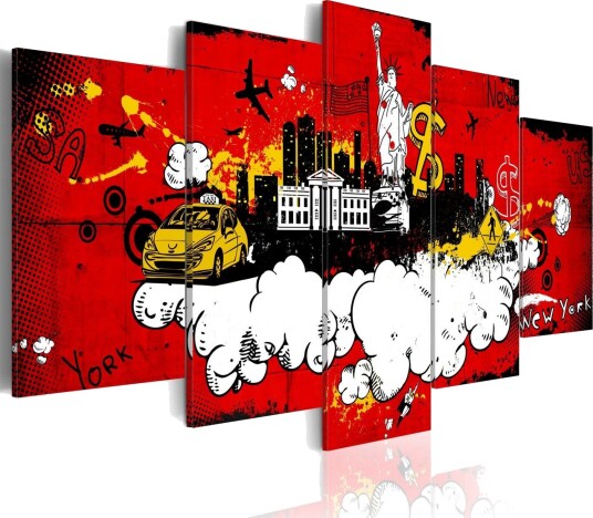 Bilde New York Comic 100x50 Artgeist sp. z o. o.