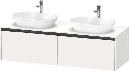Duravit Ketho.2 Servantskap 2 Skuffer 1600x550 mm Dobbel Hvit Matt