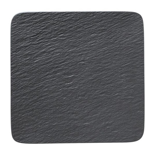 Villeroy & Boch Manufacture Rock Rekt. Serveringsfat 33x33 cm