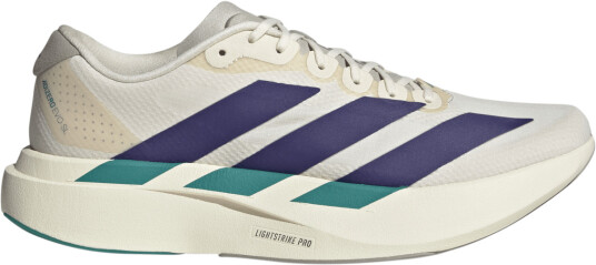 Adidas Men"s Adizero Evo SL Wonder white/Collegiate Purple/Equipment Green 46