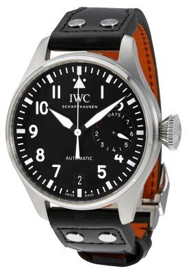 IWC Herreklokke IW501001 Pilots Sort/Lær Ø46.2 mm