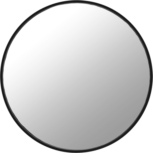 Scandi Living Sphere speil Ø80 cm Black