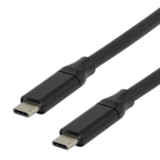 Deltaco USB-C aktiv kabel 5m 5Gbps 3A svart