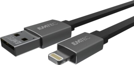 Emtec T700a 1,2 M Lightning Usb A Hankjønn Hankjønn Sort