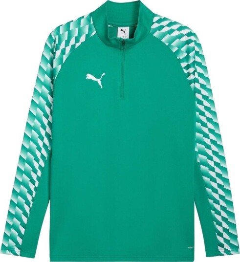 PUMA Treningsskjorte teamLIGA26 1/4 glidelås Grønn/Hvit Barn størrelse 140 cm