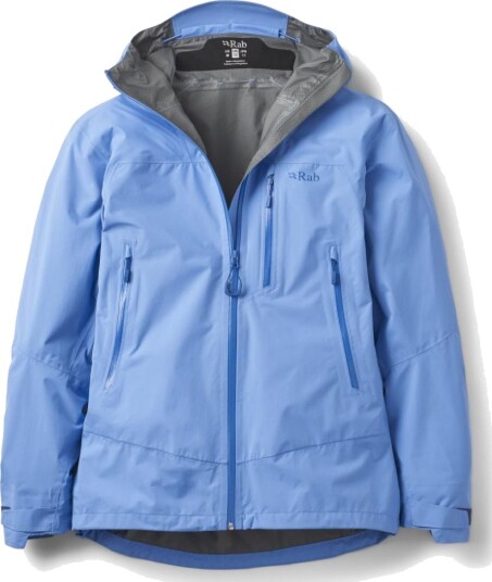 Rab Downpour Mountain Jacket Wmns Bluebird Size 14