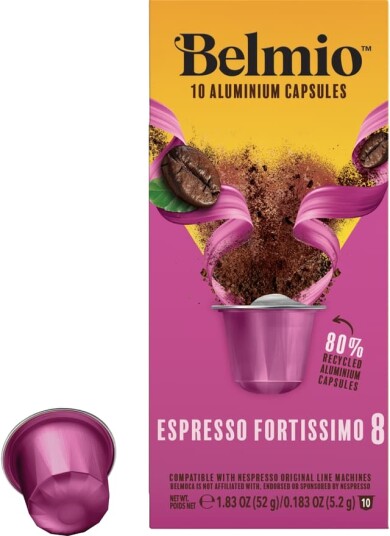 Belmio Espresso Fortissimo kaffekapsler til Nespresso 10 pk
