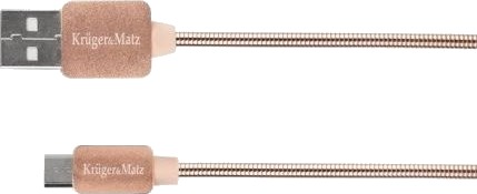 Usb-Kabel Kruger&Matz Usb-A Til Microusb 1 M Rosa (Km0360)
