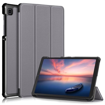 Tri Fold Series Samsung Galaxy Tab A7 Lite Folio etui Grå