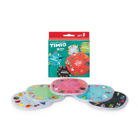 TIMIO Disc Set 2 Numbers Nursery Rhymes Sea Animals Shapes and Fruits TIMIO Disc Set 2 Numbers Nursery Rhymes Sea Animals Shapes and Fruits
