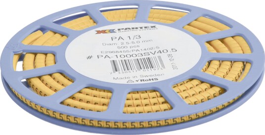 Partex PA1402/6 Merking Gul, Smal Rull 6