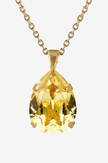 Caroline Svedbom Halskjede Mini Drop Necklace Gold Gull