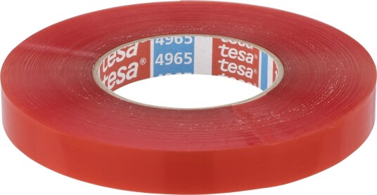 Tesa 4965 Dobbeltsidig tape 50 m x 19 mm Transparent