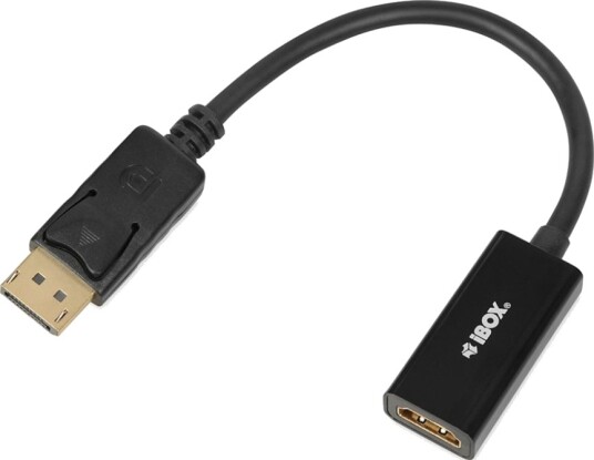 Ibox Adapterkabel Displayport Hann Til Hdmi Hunn Svart
