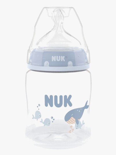 Nuk First Choice 150 ml Tåteflaske med Hval - Blå Nuk First Choice 150 ml Tåteflaske med Hval - Blå