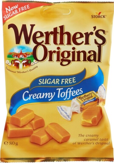 Werther's Sugar free Creamy Toffees 80g Werther's Sugar free Creamy Toffees 80g