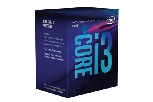 Intel Core i3-8100 3.6GHz 6MB LGA1151 V2, 65W, Boxed med kjøler