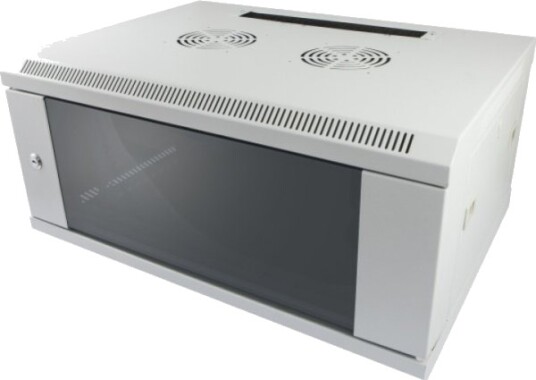 Allnet All-Smc6409grau Veggmonterbar Hylle 9U 50 Kg Nøkkellås 18 Kg Grå