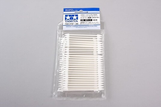 Tamiya Trekantet Bomullspinner Medium (50 stk.)