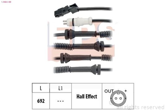 Sensor ABS EPS 1.960.149