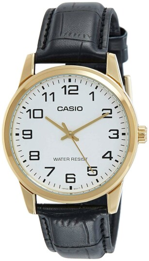Casio Herreklokke MTP V001GL 7BUDF Enticer Hvit/Lær Ø42 mm Casio Herreklokke MTP V001GL 7BUDF Enticer Hvit/Lær Ø42 mm