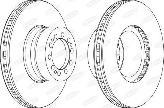 BERAL BCR376A Bremseskive BERAL BCR376A Bremseskive