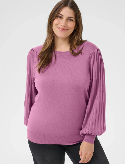 Kaffe Curve Kcloni Knit Pullover - Pink - XL Kaffe Curve Kcloni Knit Pullover - Pink - XL