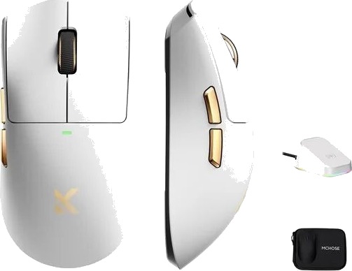 MCHOSE K7 Ultra Lightweight Wireless Gaming mus Optisk 5 Hvit MC K7 7 MCHOSE K7 Ultra Lightweight Wireless Gaming mus Optisk 5 Hvit MC K7 7