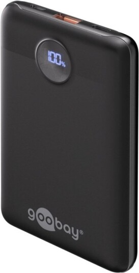Goobay Powerbank kompakt 10000 mAh Svart