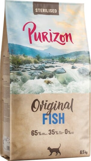 Purizon Tørrfôr Adult Sterilised Kornfri Ny Sparepakke Fisk 2 X 6.5 kg Purizon Tørrfôr Adult Sterilised Kornfri Ny Sparepakke Fisk 2 X 6.5 kg